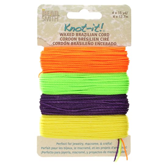 Beadsmith® Knot-it!™ Trick or Treat Waxed Brazilian Cord